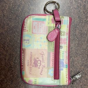 Vintage fossil change purse